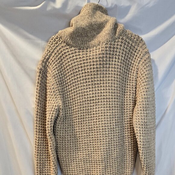 Vintage Woolrich Mens Knitted Sweater Size Small/Medium Beige Long Sleeve - Picture 6 of 9